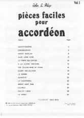 télécharger la partition d'accordéon Pièces faciles pour accordéon au format PDF