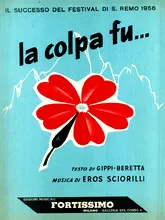 télécharger la partition d'accordéon La colpa fu... (Il sucesso del festival di Sanremo 1956) au format PDF