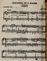 télécharger la partition d'accordéon Sonatina in G Major au format PDF