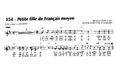 télécharger la partition d'accordéon Petite fille de français moyen au format PDF