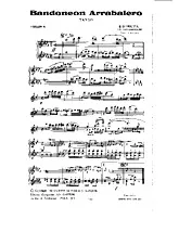 télécharger la partition d'accordéon Bandoneon Arrabalero (Violon A) au format PDF
