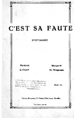 télécharger la partition d'accordéon C'est sa faute au format PDF