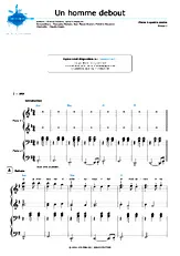 télécharger la partition d'accordéon Un homme debout (Niveau 2) au format PDF