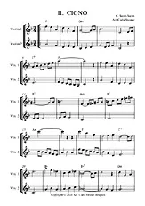 télécharger la partition d'accordéon IL Cigno Violine Duo au format PDF
