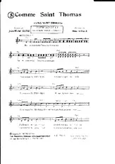 télécharger la partition d'accordéon Comme Saint Thomas (Like Saint Thomas -Orchestration) au format PDF