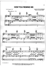télécharger la partition d'accordéon How you remind me au format PDF