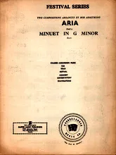 télécharger la partition d'accordéon Aria and Minuet in G Minor au format PDF