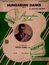 télécharger la partition d'accordéon Hungarian Dance No 5 au format PDF