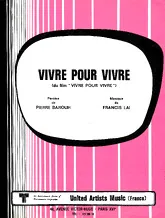 télécharger la partition d'accordéon VIVRE POUR VIVRE au format PDF