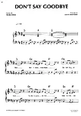 télécharger la partition d'accordéon Don't say goodbye au format PDF