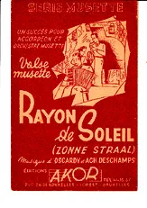 télécharger la partition d'accordéon Rayon de Soleil (Zonestraal) au format PDF