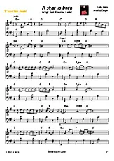 télécharger la partition d'accordéon A Star is Born au format PDF