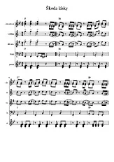 télécharger la partition d'accordéon Skoda Lasky / Rosamunda / Beer Barrel Polka / Akordeon,Tr, Alt Sax ,Bass, Piano au format PDF