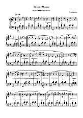 télécharger la partition d'accordéon Chanson sur Moscou  au format PDF