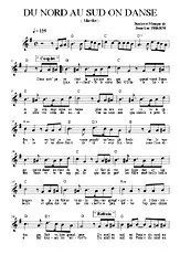 télécharger la partition d'accordéon DU NORD AU SUD ON DANSE au format PDF