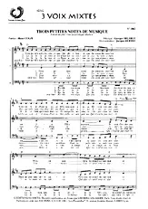 télécharger la partition d'accordéon TROIS PETITES NOTES DE MUSIQUE  ( 3 voix ) au format PDF