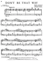 télécharger la partition d'accordéon Don't Be That Way (Arrangement : Art Van Damme) au format PDF