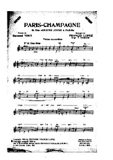 télécharger la partition d'accordéon PARIS -CHAMPAGNE au format PDF