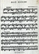 télécharger la partition d'accordéon Blue Danube au format PDF
