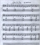 télécharger la partition d'accordéon Ode to Joy au format PDF