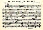 télécharger la partition d'accordéon Le bouquet de ma mie au format PDF