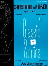 télécharger la partition d'accordéon Spanish Dance in A major Opus 12, N°3 au format PDF