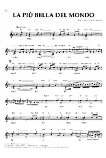télécharger la partition d'accordéon LA PIÙ BELLA DEL MONDO  /  Accordéon ,  Guitar,Piano / CHANT   au format PDF