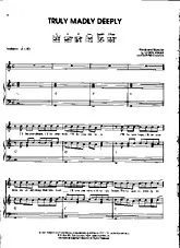 télécharger la partition d'accordéon Truly Madly Deeply au format PDF