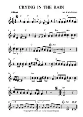 télécharger la partition d'accordéon CRYING IN THE RAIN au format PDF