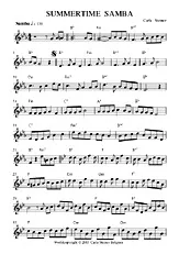 télécharger la partition d'accordéon SUMMERTIME SAMBA au format PDF