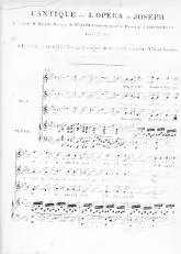 télécharger la partition d'accordéon Cantique de l'opéra de Joseph au format PDF