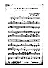 télécharger la partition d'accordéon LOVE'S OLD SWEET MELODY au format PDF
