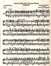 télécharger la partition d'accordéon Tales From Vienna Woods au format PDF