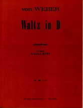 télécharger la partition d'accordéon Waltz in D au format PDF
