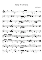 télécharger la partition d'accordéon Tango pour Nicole au format PDF