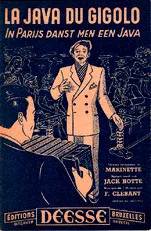 télécharger la partition d'accordéon LA JAVA DU GIGOLO (In Parijs danst men een Java) au format PDF