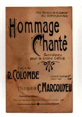 télécharger la partition d'accordéon HOMMAGE CHANTE au format PDF