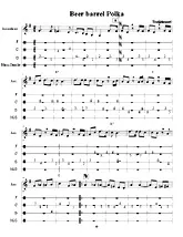 télécharger la partition d'accordéon Beer barrel Polka au format PDF