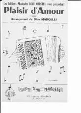 télécharger la partition d'accordéon Plaisir d'Amour au format PDF