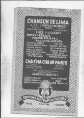télécharger la partition d'accordéon Chanson de Lima (du film  au format PDF