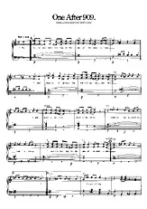 télécharger la partition d'accordéon One After 909 - Beatles au format PDF