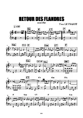 télécharger la partition d'accordéon RETOUR DES FLANDRES au format PDF