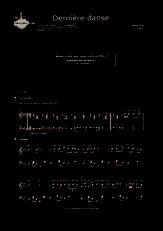 télécharger la partition d'accordéon Dernière danse (Niveau 2) au format PDF