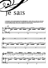 télécharger la partition d'accordéon Je sais au format PDF