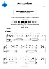 télécharger la partition d'accordéon Amsterdam (Niveau 1) au format PDF