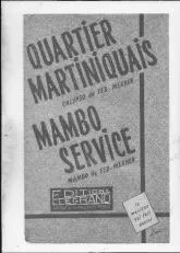 télécharger la partition d'accordéon Quartier Martiniquais (orchestration) au format PDF