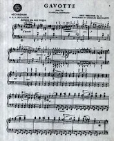 télécharger la partition d'accordéon Gavotte au format PDF