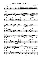 télécharger la partition d'accordéon ONE WAY TICKET Boney M    Arr. Carla Steiner au format PDF