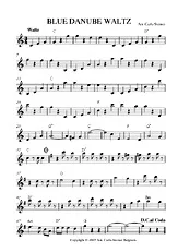 télécharger la partition d'accordéon BLUE DANUBE WALTZ au format PDF