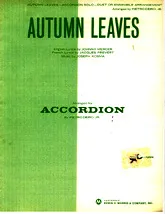 télécharger la partition d'accordéon Autumn Leaves au format PDF